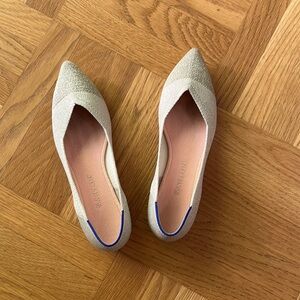 Rothy’s The Point, size 9 Diamond Metallic two-toned, Diamond Metallic